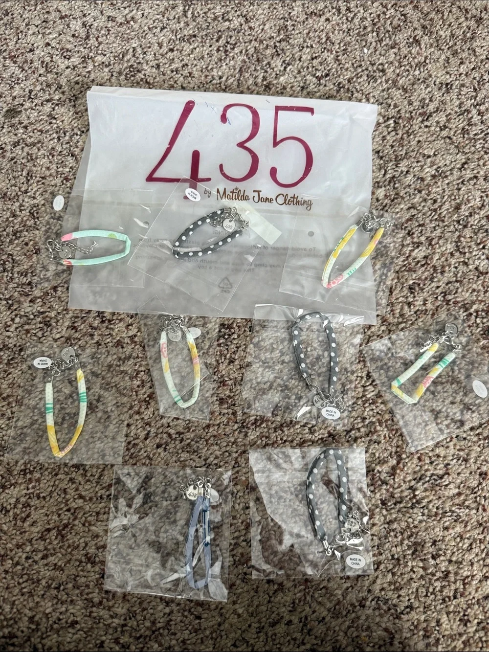 Matilda Jane 435 Assorted girls Bracelet Set (9 pieces)